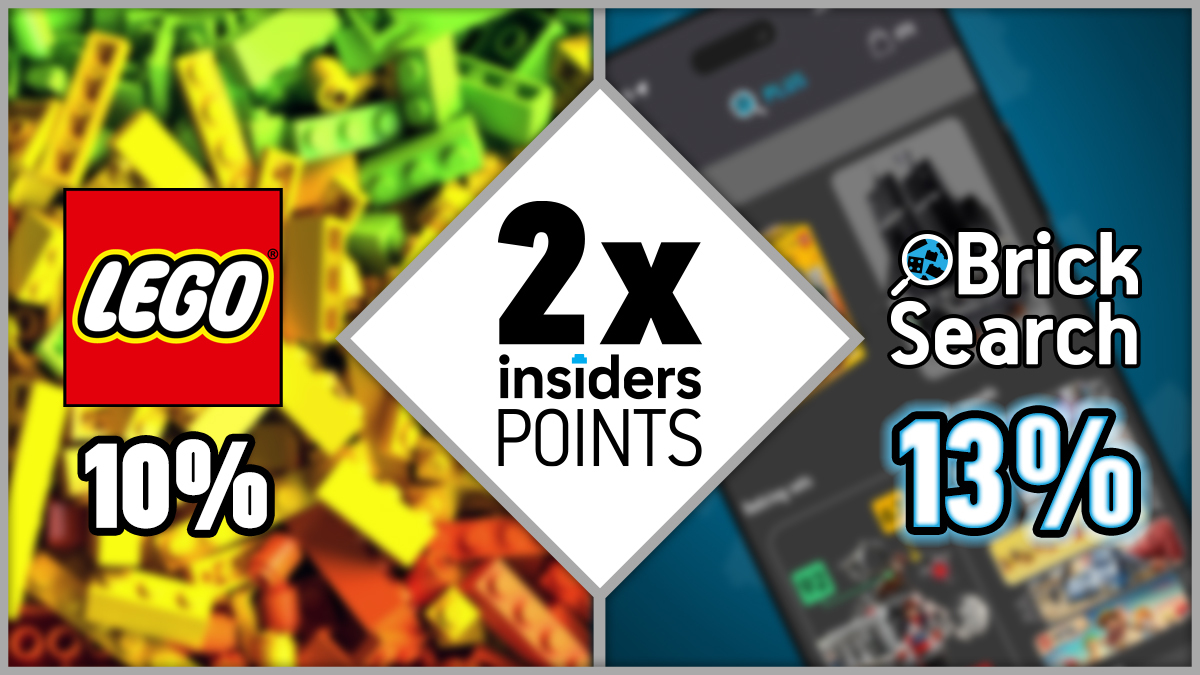 Earn 13% back now with LEGO double Insiders Points…