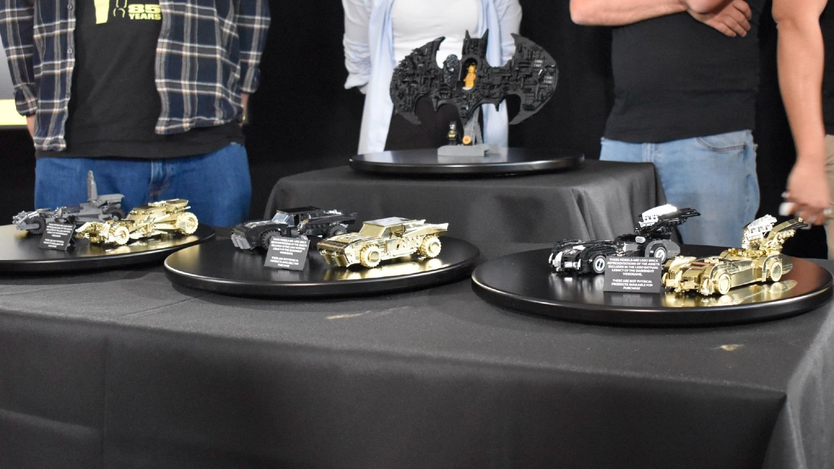 LEGO unveils golden Batmobiles to promote in-game content