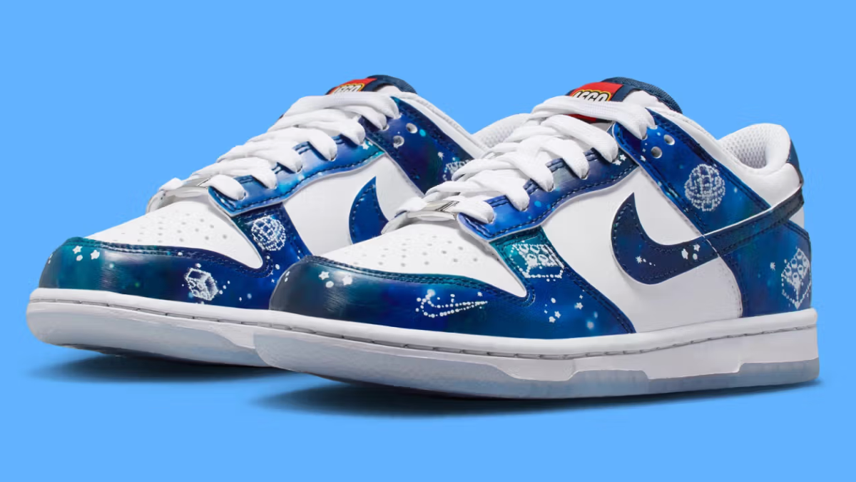 LEGO x Nike Dunk Low ‘Galaxy’ blue sneakers now available