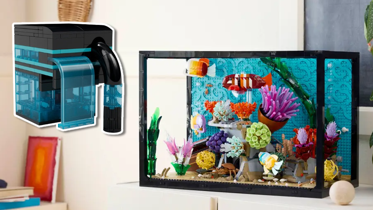 First look at LEGO Icons 10366 Tropical Aquarium with GWP