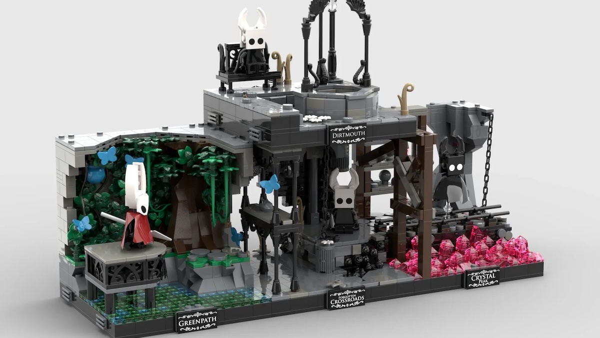 Four Hollow Knight locations recreated in one would-be LEGO Ideas set