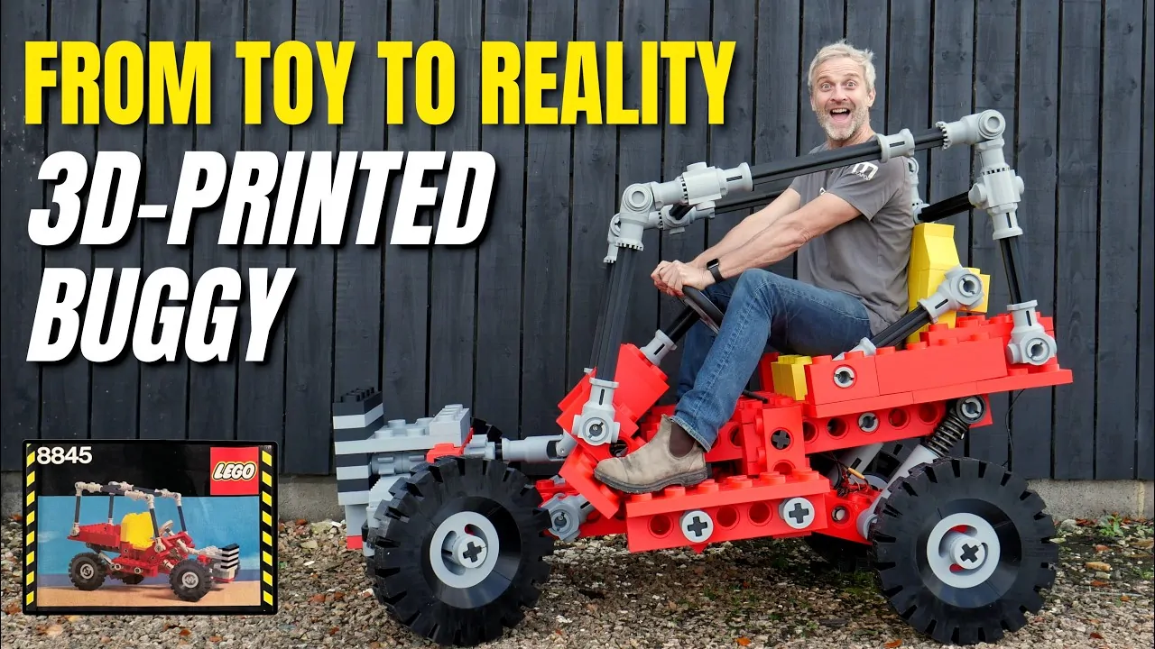 Yes, you can drive this life-size LEGO Technic 3D printed dune buggy