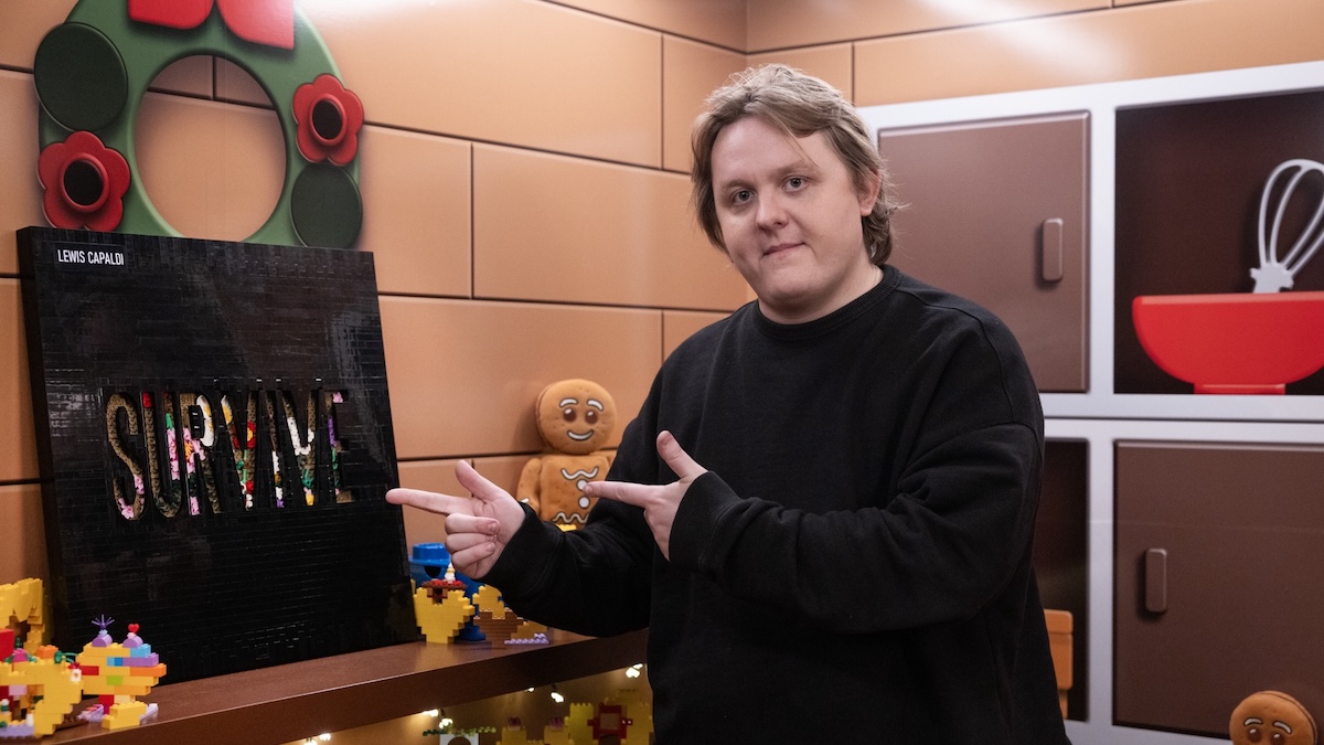 Singer Lewis Capaldi meets his LEGO self at Covent Garden’s Chalet of Play
