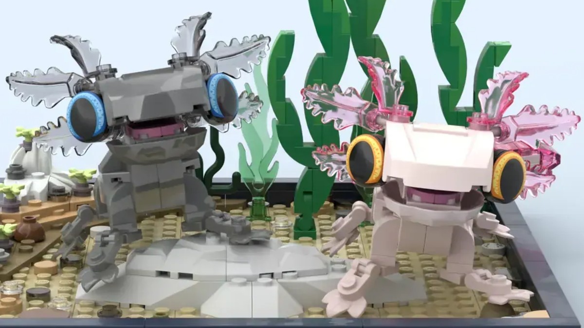 Adorable axolotl duo swim into LEGO Ideas review