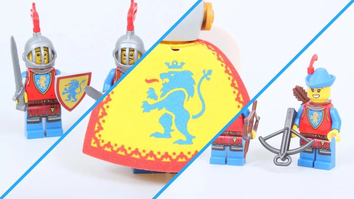 LEGO Castle Lion Knights units you can make on Pick a Brick