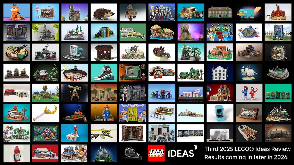 LEGO Ideas third 2025 review closes with 75 projects