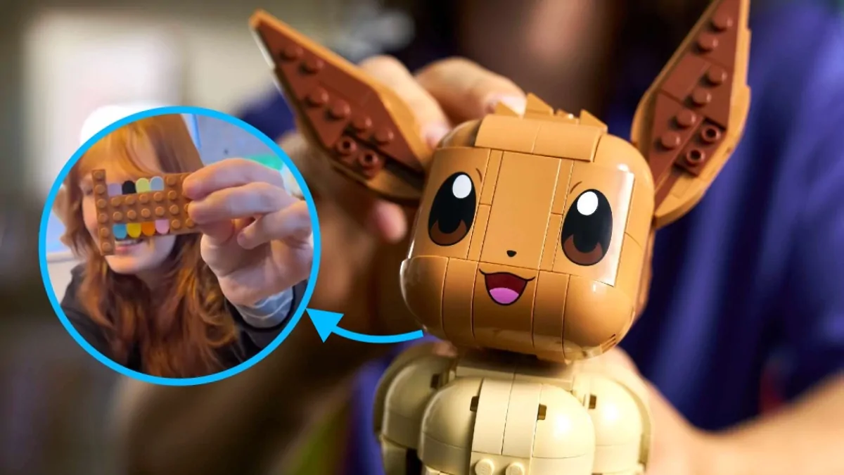 First look at LEGO Pokémon 72151 Eevee in hand reveals hidden Easter egg