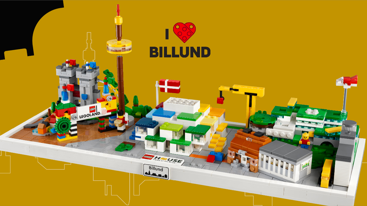 LEGO 40507 I Love Billund was inspired by skyline and postcard sets