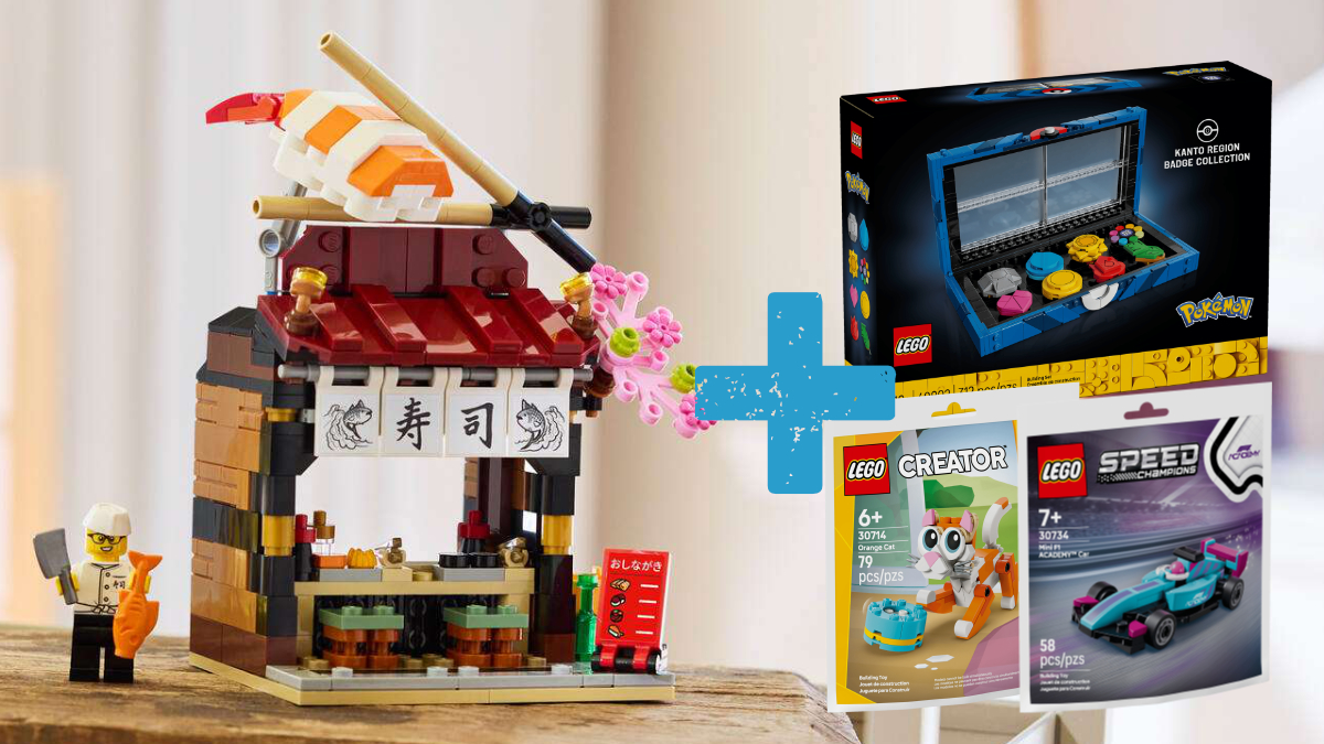 Four new LEGO GWPs available now: Japanese restaurant, Speed Champions and more