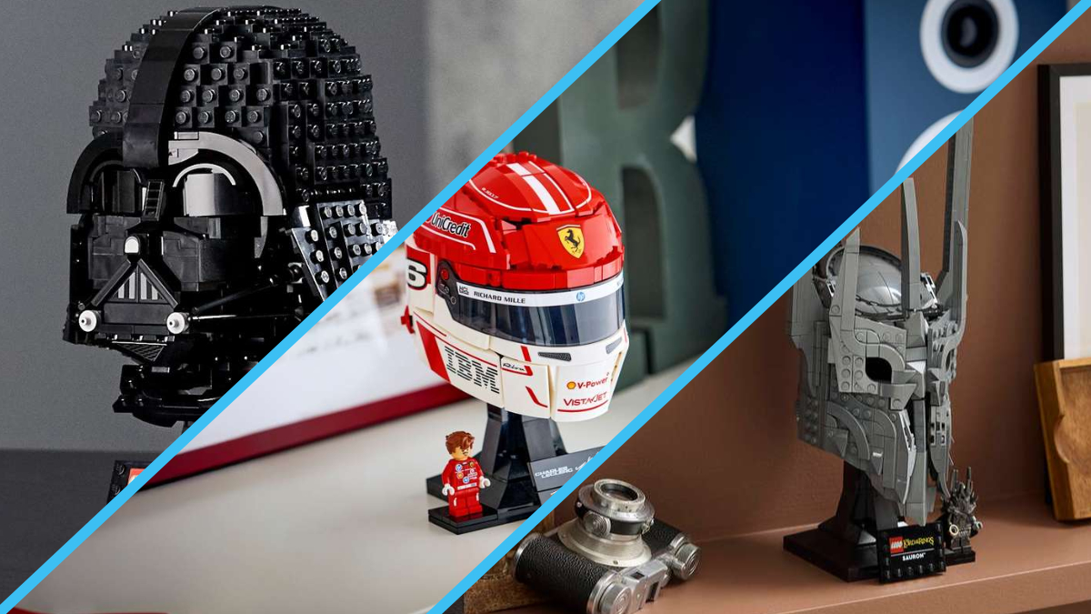 Every LEGO helmet, from Star Wars to Formula 1 – March update