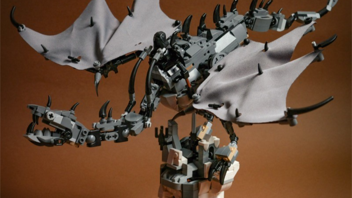 Make a LEGO The Lord of the Rings Fell Beast with double points