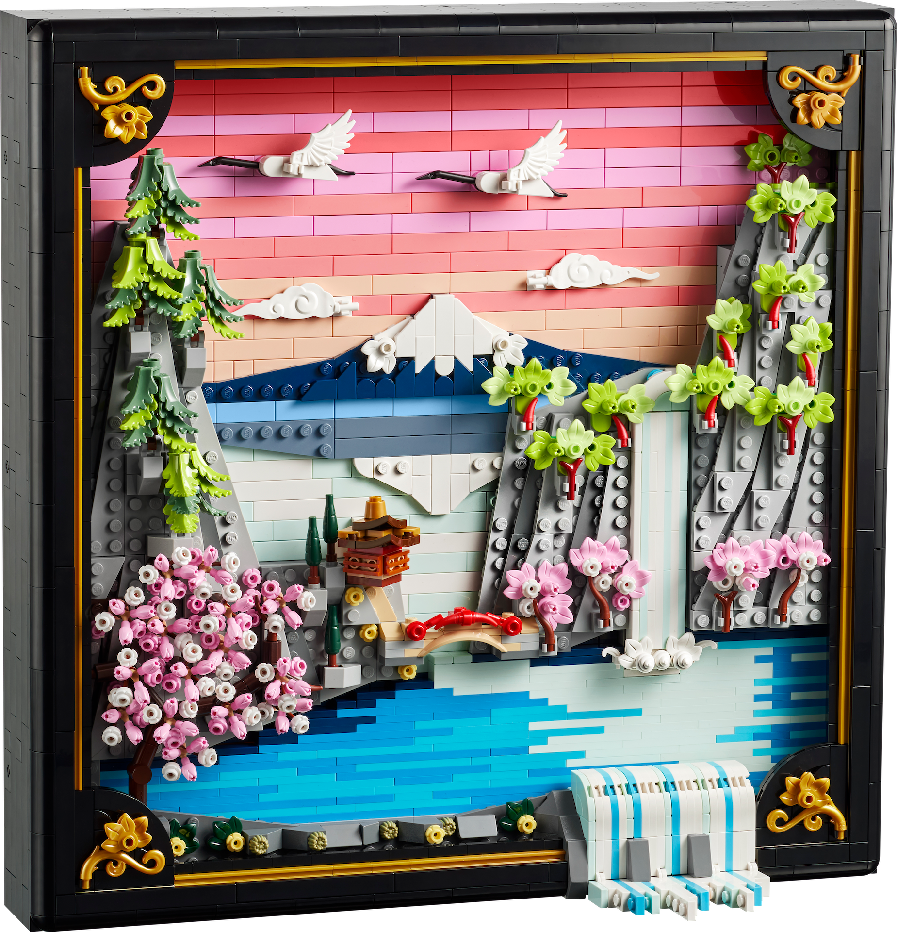 Save on LEGO Art cherry blossom wall display now