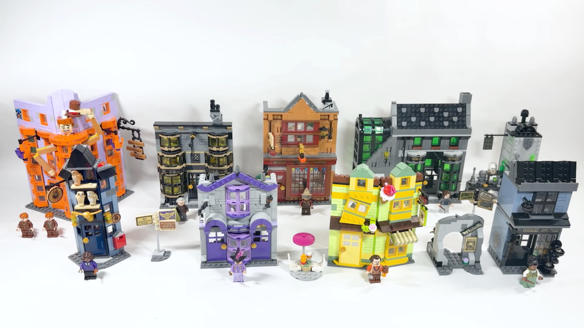 This is what the complete LEGO Diagon Alley line-up looks like (so far)